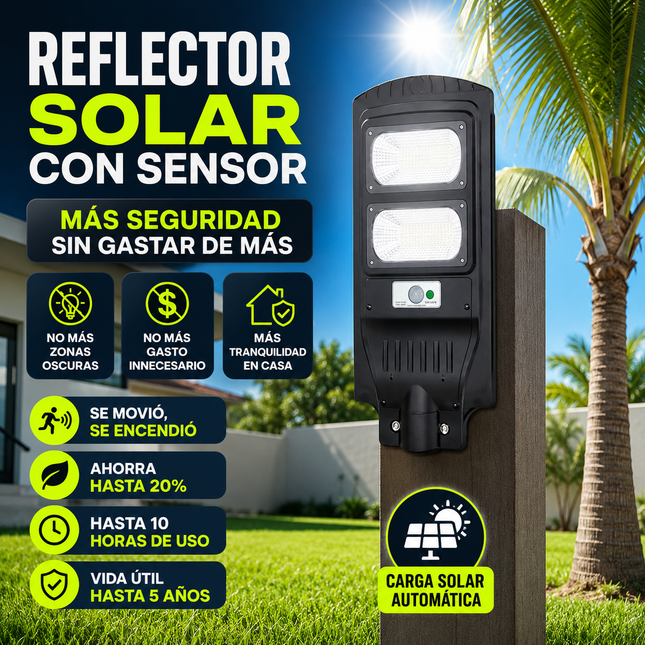 Reflector Solar Security LED